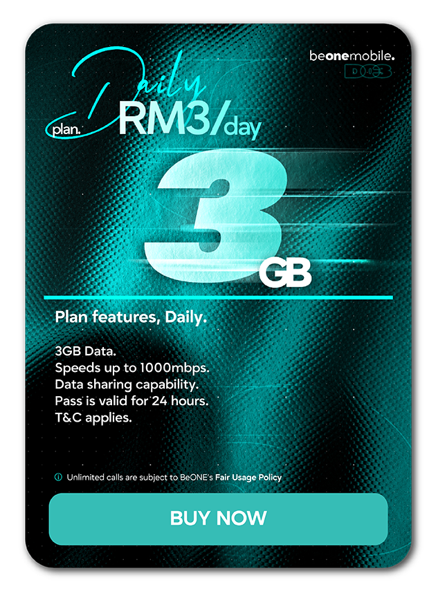 Daily Plan – 3GB RM3/day